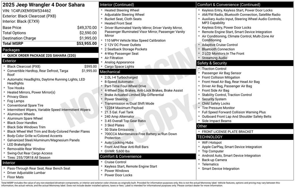 jeep wrangler 4-door 2025 1C4PJXEN9SW534462 image jeep wrangler 4-door 2025 1C4PJXEN9SW534462 image
